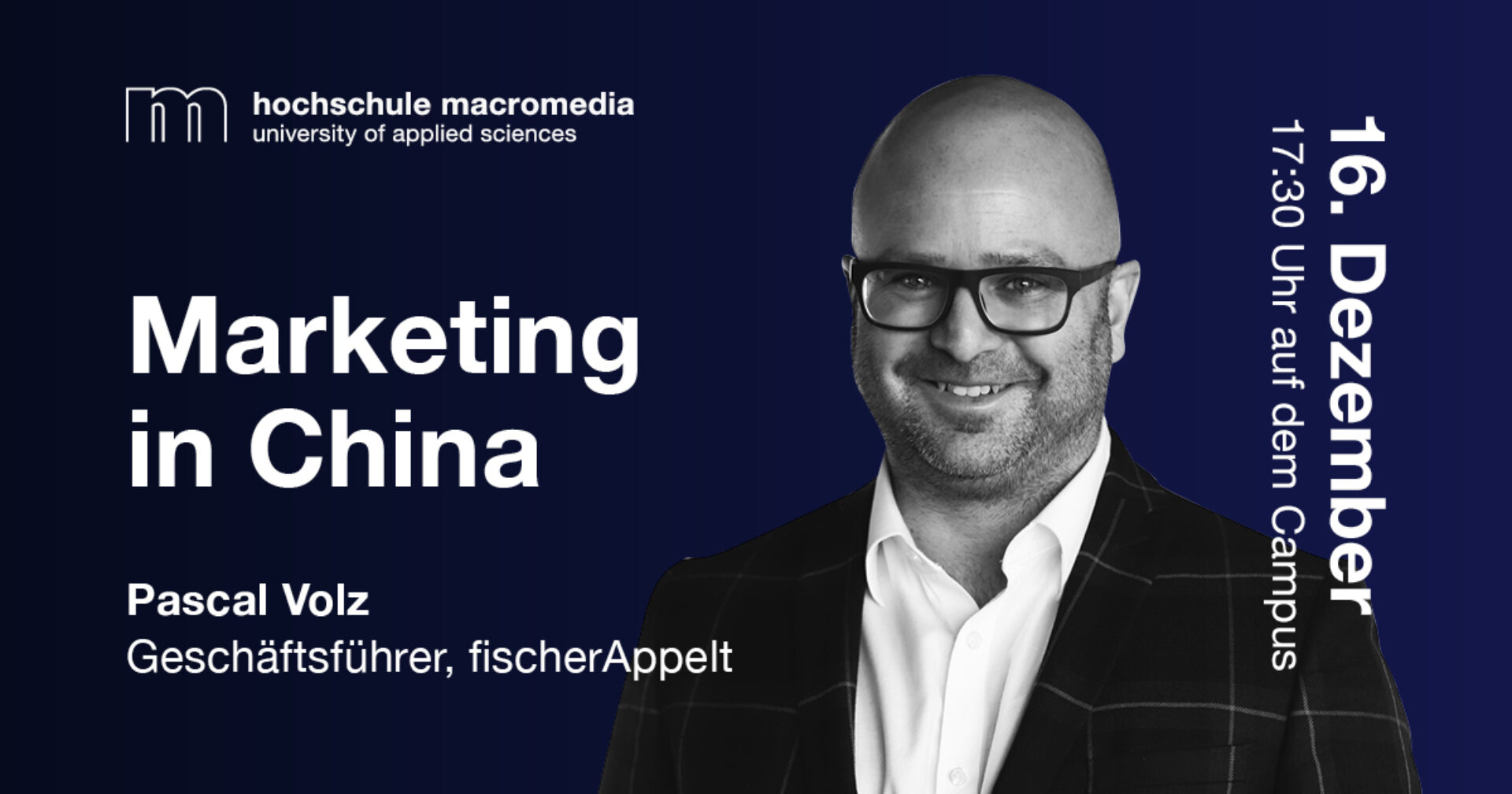 Macromedia Hochschule Marketing China Pascal Volz