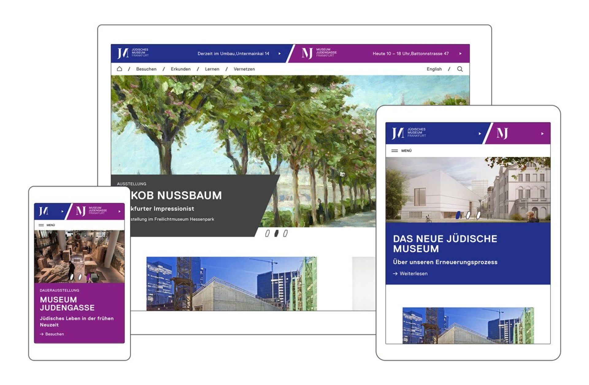 Digital marketing website juedisches museum frankfurt