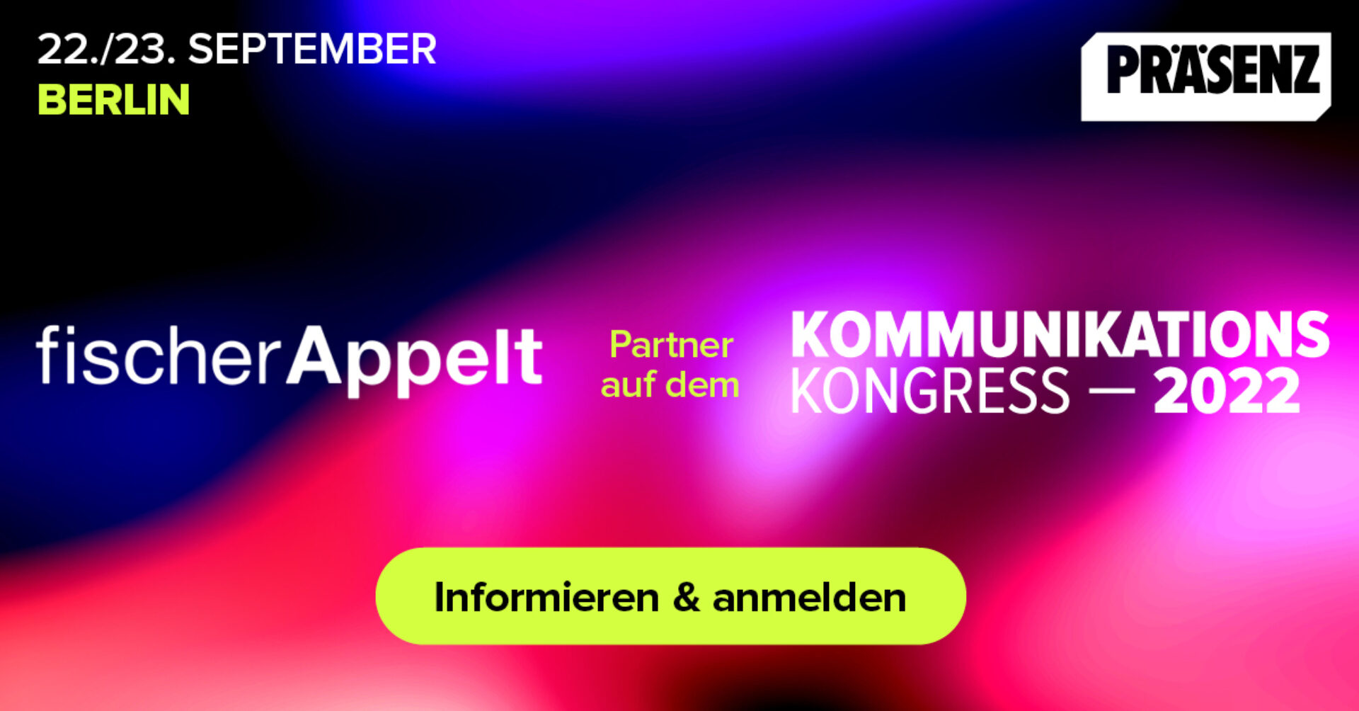 fischerAppelt Kommunikations Kongress 2022 Partner
